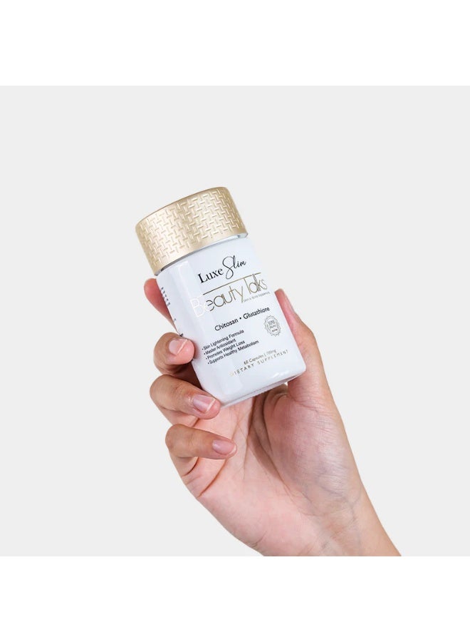 Luxe Slim Beauty Talks Chitosan Glutathione Beauty Capsules 60 Capsules 700mg - Image 4