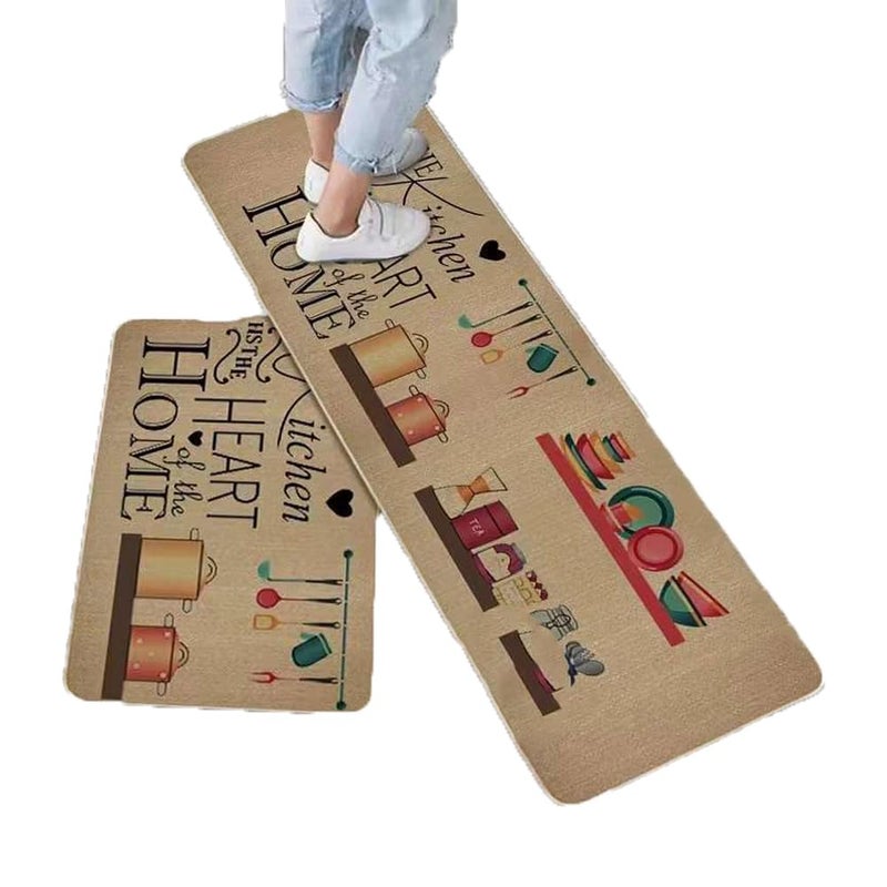 Prakal Long Strip Kitchen mat Anti-Skid, Oil-Proof, Waterproof Carpet Household Door mat Entry mat Anti-fouling Door mat (PK-01) - Image 1
