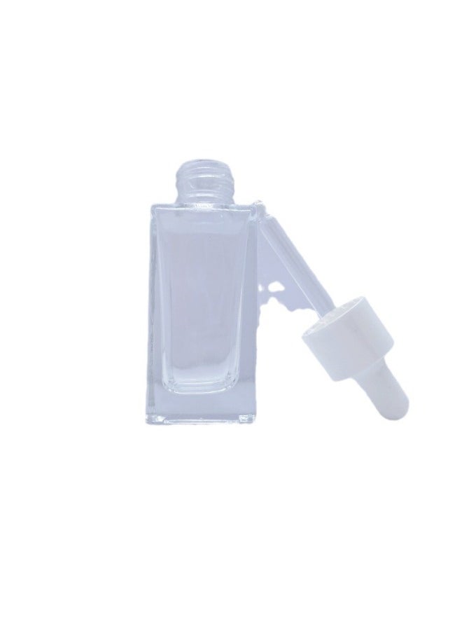 Generic - 5ml Tetragonal Essential Oil Bottle 10ml Square Essential Oil Bottle 15ml Sub-bottle 20ml Emulsion 30ml Foundation Liquid Bottle-Colour:Transparent (light Bottle)+15ml+glass+15ml+glass-Capacity:Transparent (light Bottle) - Image 1