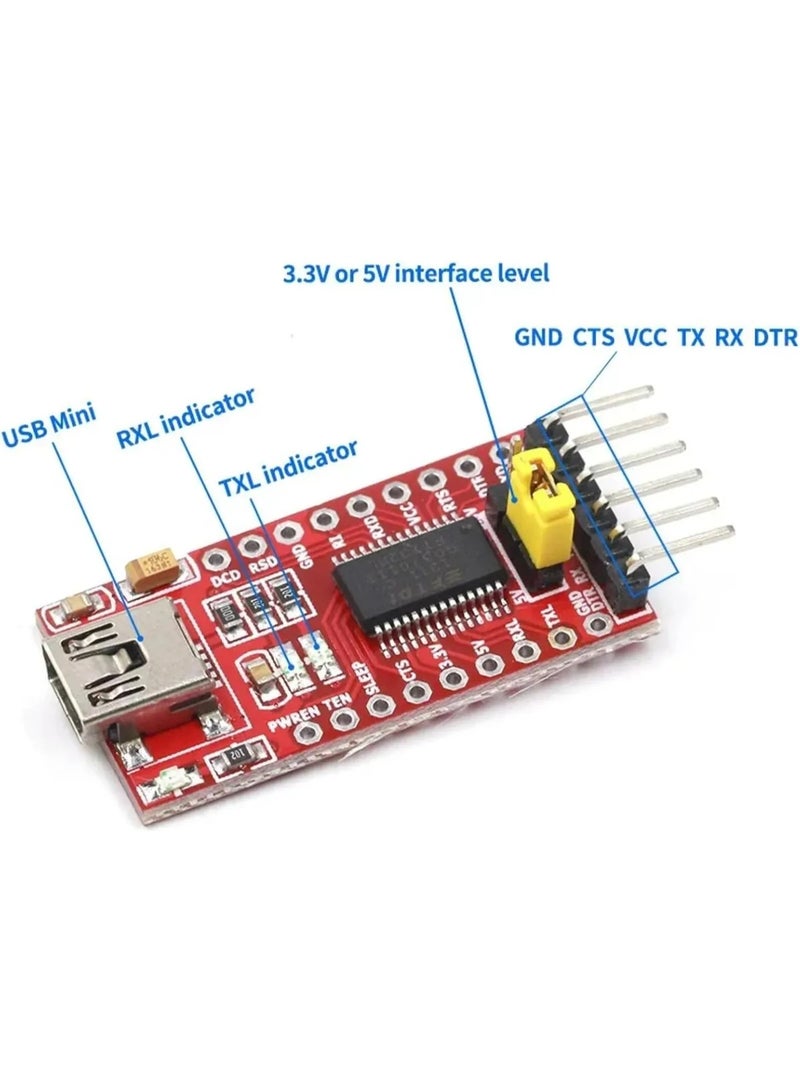 2 × FT232RL USB to TTL Module (3.3V/5.5V) - Image 2