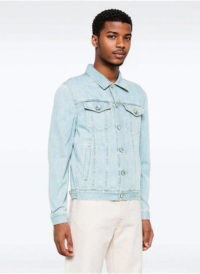 Kotty Washed Double Pocket Detail Denim Jacket  - Image 5