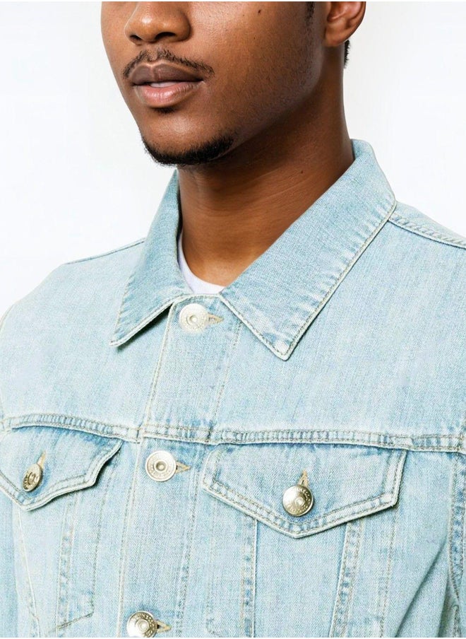 Kotty Washed Double Pocket Detail Denim Jacket  - Image 3