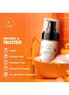 The Natural And Organic Family The Natural and Organic Family Kids Foaming Face Wash - Clean and Gentle Face Wash for Kids and Preteens - Made in the UK  - Image 5