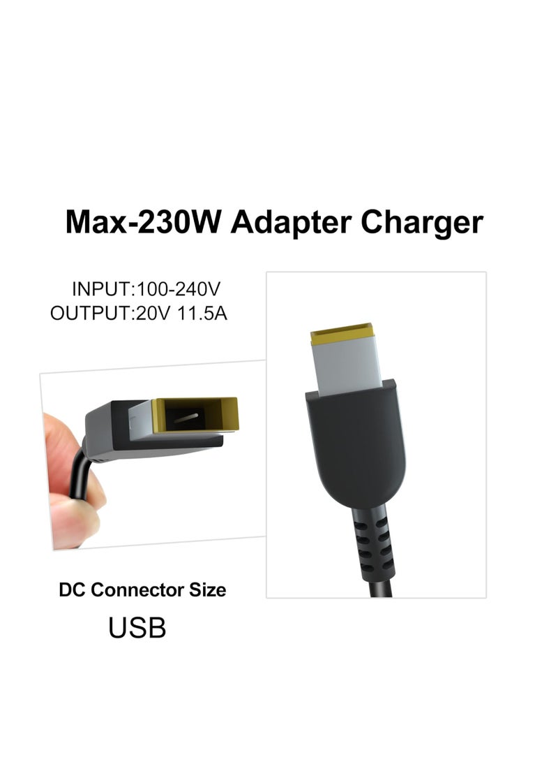 Terabyte شاحن محول تيار متردد 230 واط بديل للي Lenovo Delta ADL230SDC3A 4X20S56726 Liteon - Image 2