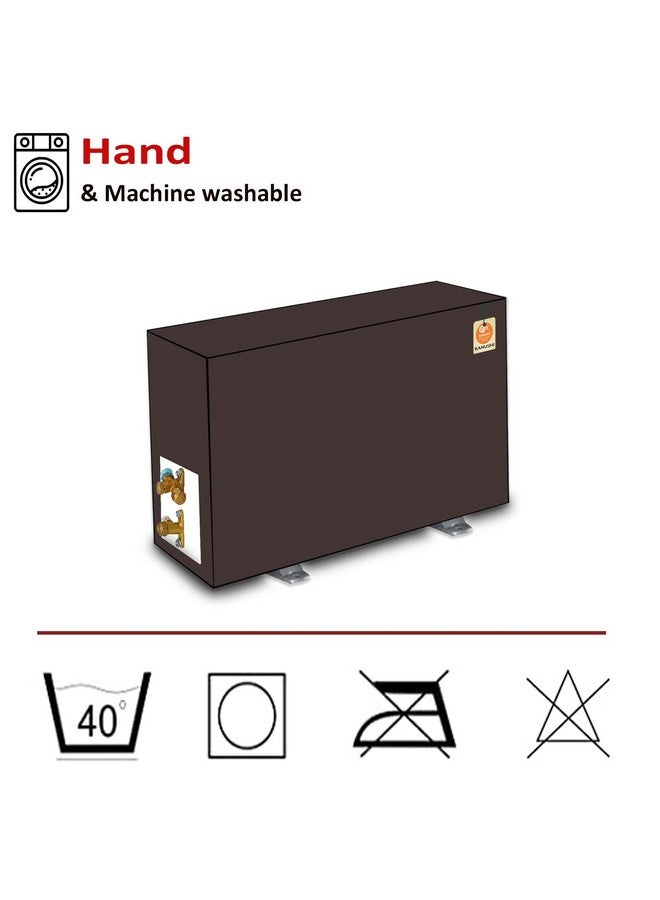 KANUSHI Plastic Industries 100% Waterproof Split Ac Cover Set For Indoor And Outdoor Unit 1.5 To 2.0 Ton Capacity (Var-Ac-In-Out-Waterproof-Coffee-01) - Image 5