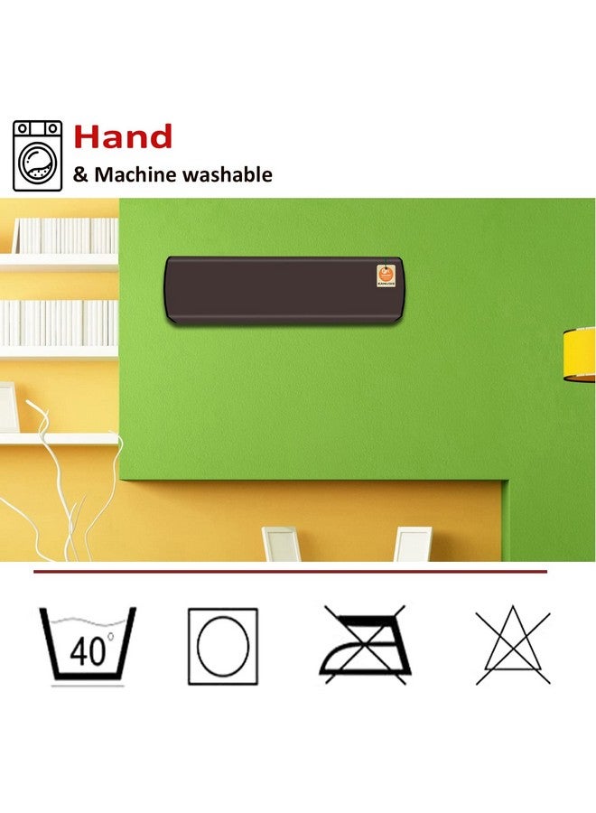 KANUSHI Plastic Industries 100% Waterproof Split Ac Cover Set For Indoor And Outdoor Unit 1.5 To 2.0 Ton Capacity (Var-Ac-In-Out-Waterproof-Coffee-01) - Image 3