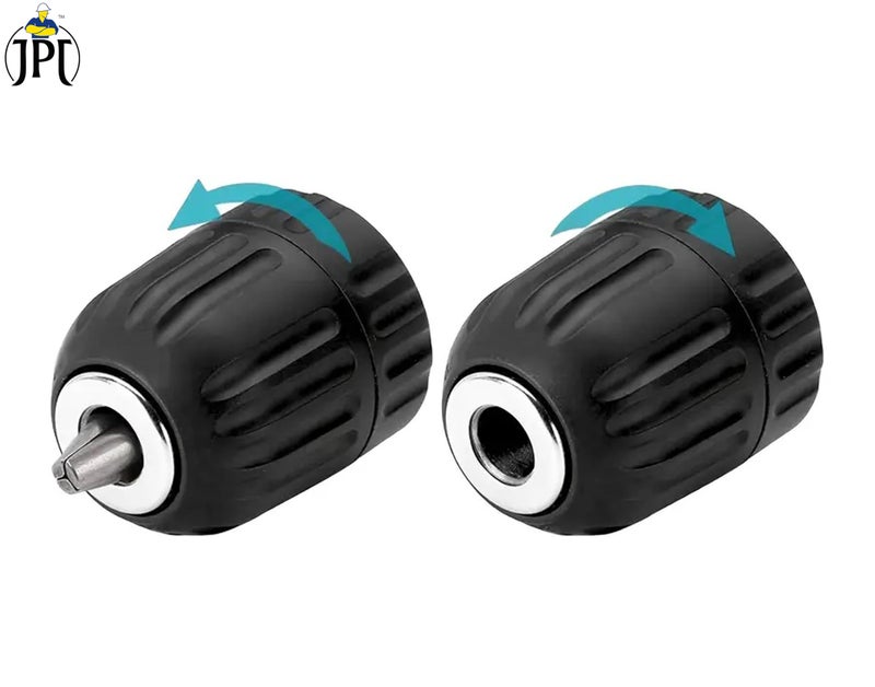 JPT Heavy Duty10MM Keyless Chuck Mount 3/8-20UNF For Reverse Forward Cordless & Electric Drill/Screwdriver Machine (Not For Angle Grinders) - Image 5