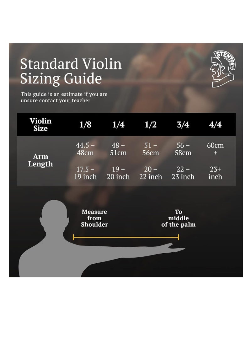 Stentor - Stentor 1400G2 Stentor Violin Outfit Student 1 1/8 - Image 1