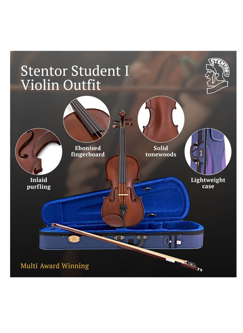 Stentor - Stentor 1400G2 Stentor Violin Outfit Student 1 1/8 - Image 1