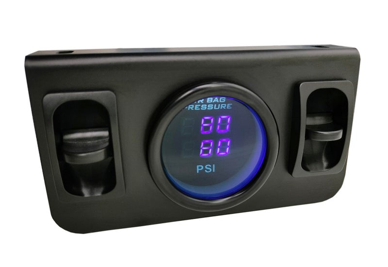 Lhfacc in Cab Dual Air Gauge Control Kit with Digital Paddle Switch for Air Pressure Sensor Control of Air Suspension Kit (Blue) - Image 2