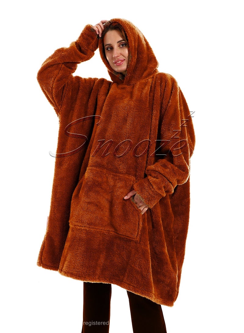 snooze Over sized Wearable Blanket with Hodi - Image 1