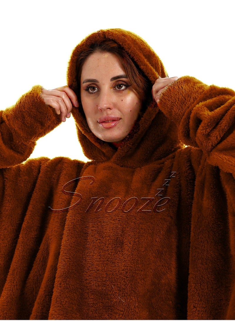snooze Over sized Wearable Blanket with Hodi - Image 2