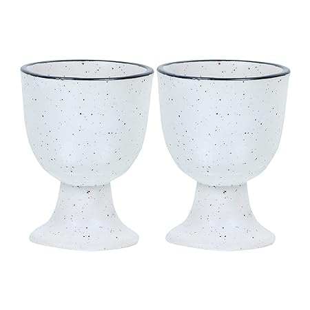 Qimacplus Elevate Your Breakfast Experience Soft Boiled Egg Holder Set Stylish Ceramic Egg Cups Perfect Housewarming Gift Set of 4 (Ivory) - Image 3