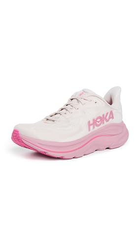 Hoka Women's Clifton 10 Sneaker, Rose Cream/Dried Rose, 8 - Image 1
