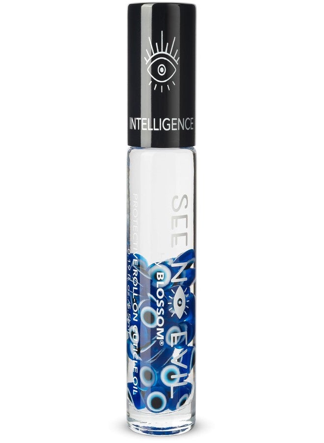 Blossom Cuticle Oil, See No Evil Scented Roll on Cuticle Oil for Nails, Rollerball Application for Nail Support, Cruelty Free, 0.19oz, Intelligence Jasmine - Image 1