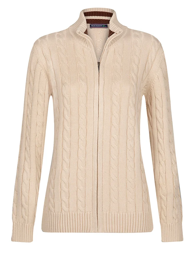 FELIX HARDY Cable Knit Cardigan