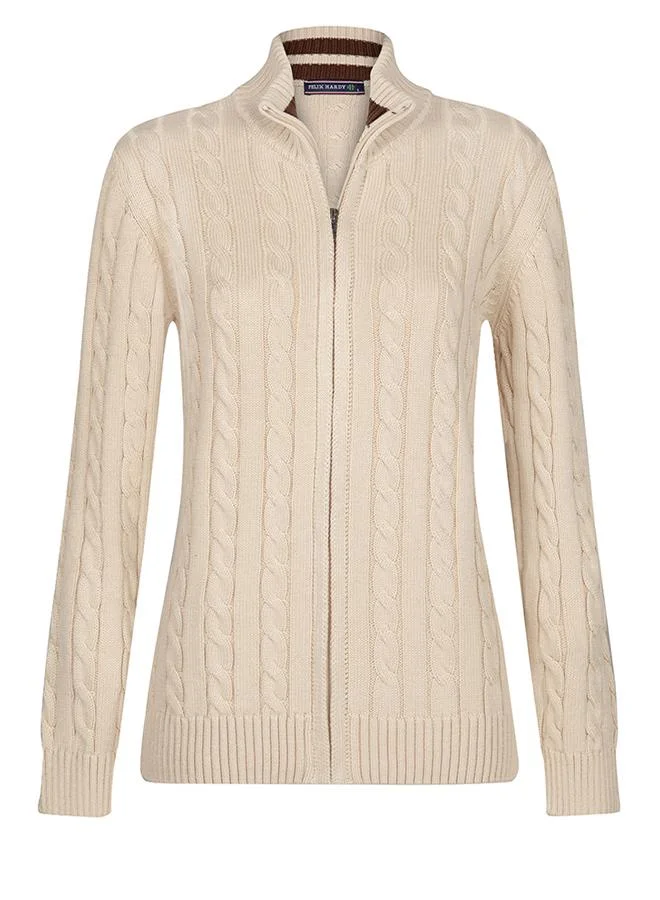 FELIX HARDY Cable Knit Cardigan
