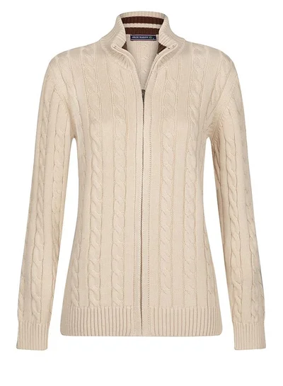 FELIX HARDY Cable Knit Cardigan