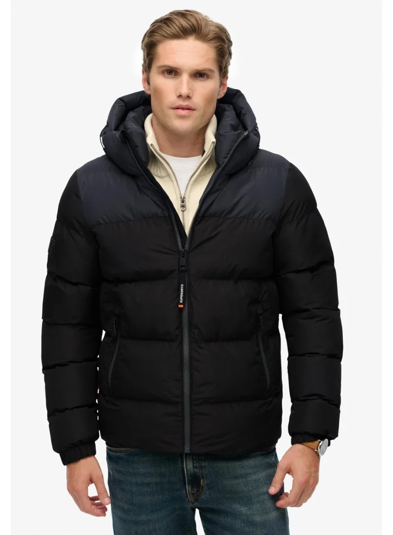 Superdry Colourblock Hooded Puffer Jacket