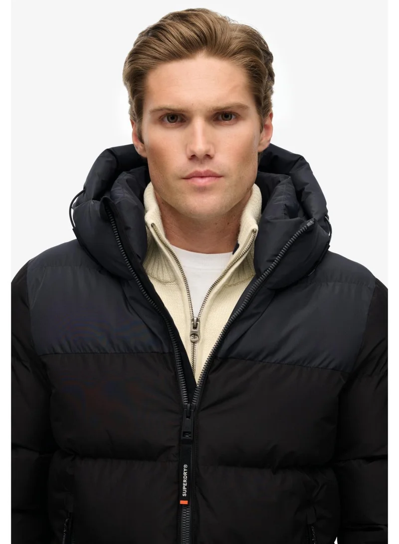 Superdry Colourblock Hooded Puffer Jacket