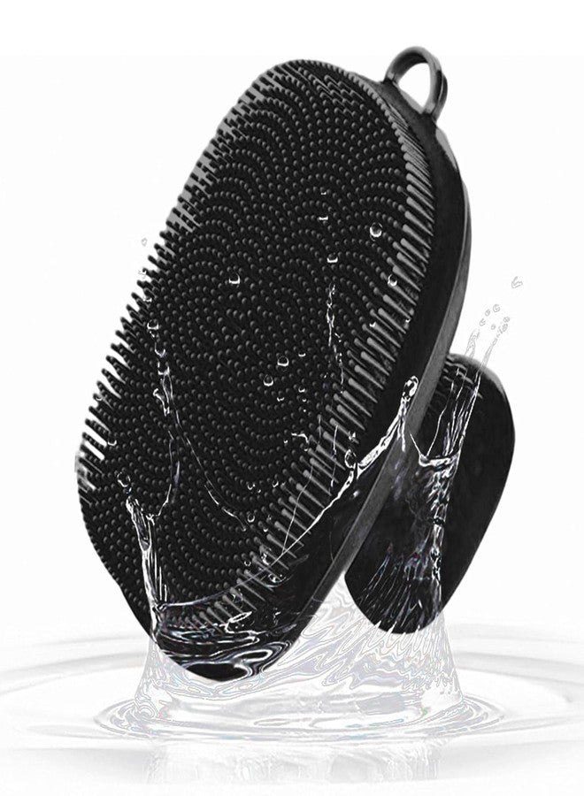DR.VS Silicone Bath Body Brush with Handle - Soft Exfoliating Scrubber for Shower & Massage | Dual-Sided Design for Deep Cleansing, Gentle on Skin | Quick Dry, Hygienic & Durable Body Scrubber for Men & Women_p1 - Image 2