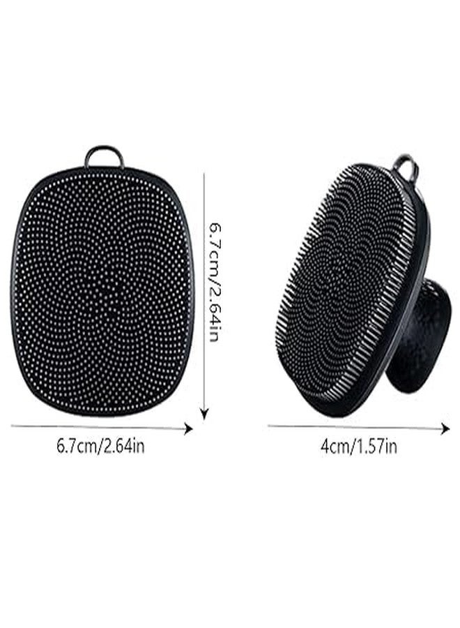 DR.VS Silicone Bath Body Brush with Handle - Soft Exfoliating Scrubber for Shower & Massage | Dual-Sided Design for Deep Cleansing, Gentle on Skin | Quick Dry, Hygienic & Durable Body Scrubber for Men & Women_p1 - Image 3