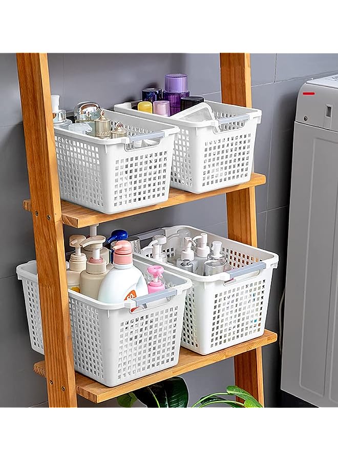 راكسوم الصفحة الرئيسية - عبوتين - سلة بيضاء لتخزين خزانة الملابس (متوسطة، بيضاء) - Image 2