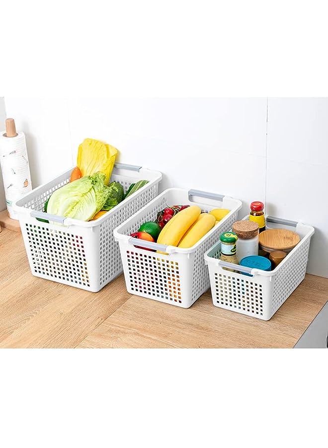 راكسوم الصفحة الرئيسية - عبوتين - سلة بيضاء لتخزين خزانة الملابس (متوسطة، بيضاء) - Image 4