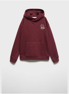 Kids Text Print Hoodie