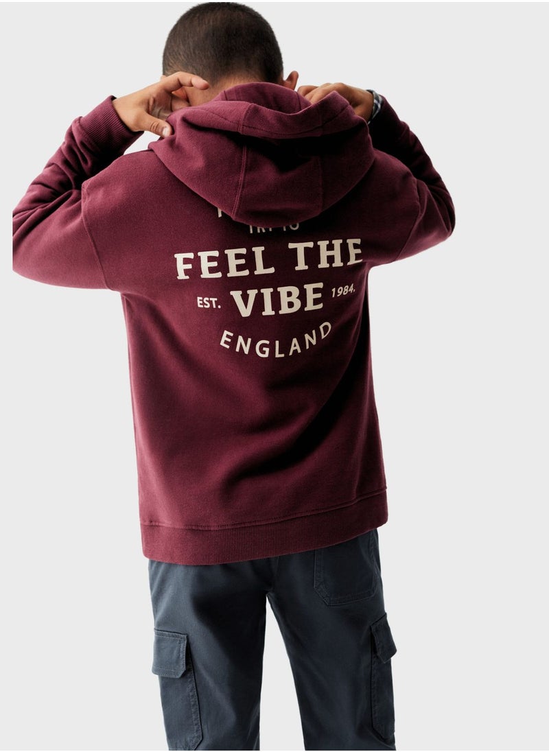 MANGO - Kids Text Print Hoodie - Image 1