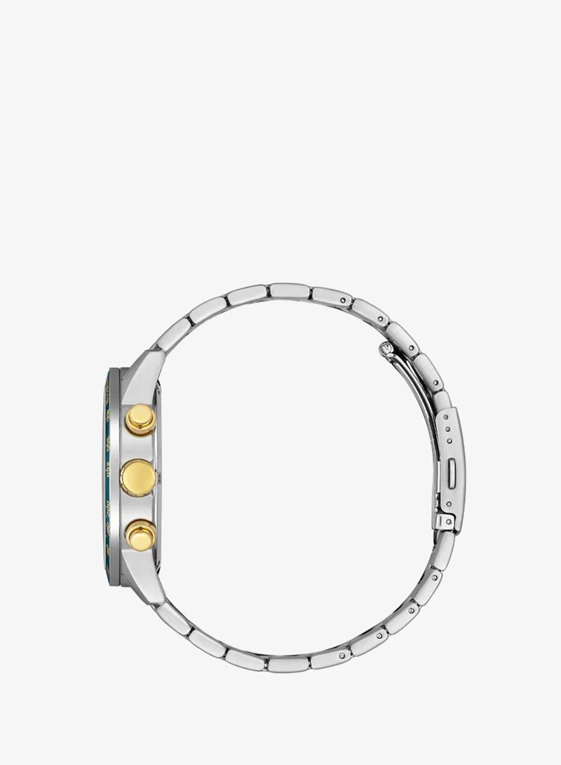 Citizen Men's Stainless Steel with Two-Tone Gold Plating Strap QUARTZ MEN Watch AN3689-55X - 44 mm