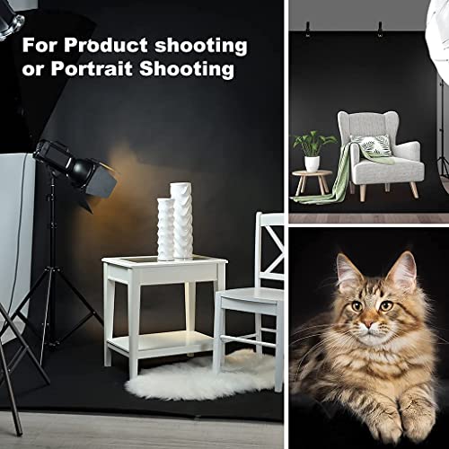 Boltove® 8x20 Ft. Black Screen Backdrop Background Curtain for Photography, Photoshoot, Product Photography, Live Streaming, Zoom Meetings, VFX Editing, YouTube Video, FB Short Video, Instagram Reels - Image 5