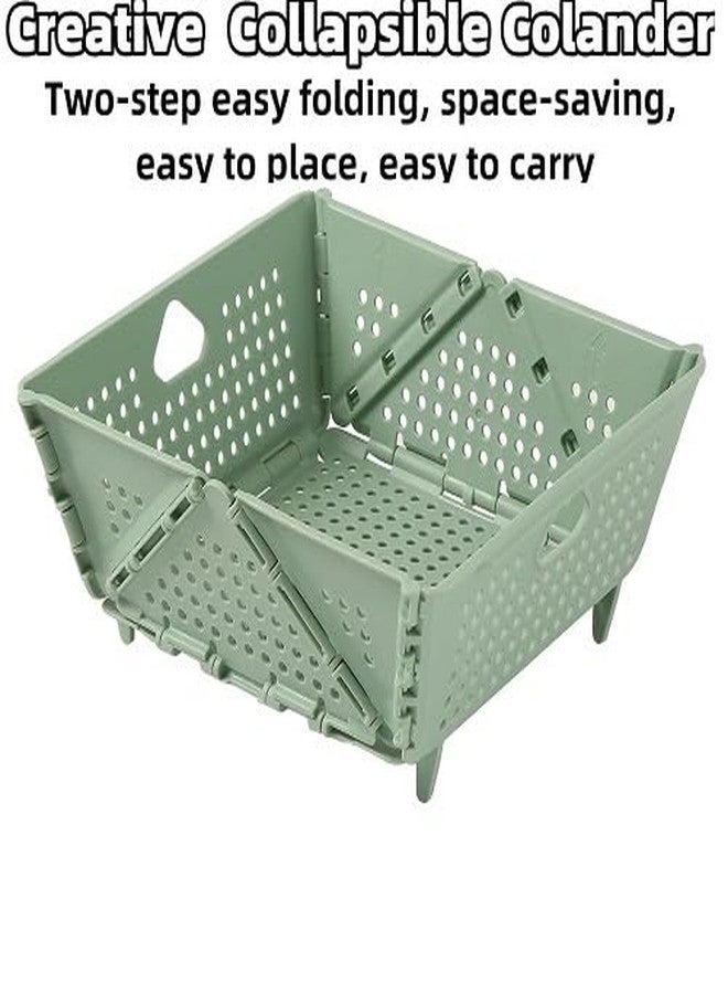 JUICIQ Collapsible Storage Basket, Foldable Plastic Organizer Bin with Ventilated Design – Stackable Storage Crate with Handles for Kitchen, Pantry, Office, and Bathroom (Light Grey) - Image 4