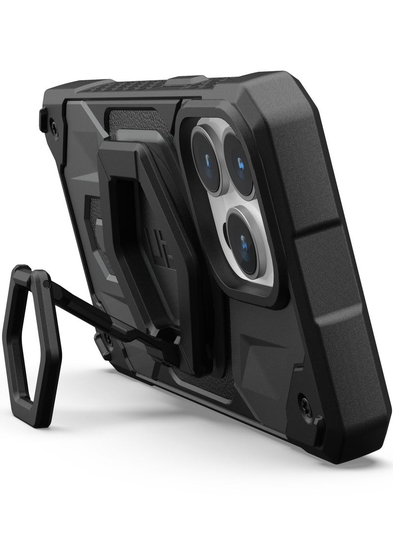 Urban Armor Gear UAG MagSafe Ring Grip Stand Magnetic Phone Holder Grip with 360 Degree Rotation Adjustable Kickstand for iPhone 15 / 14/13/12 series and MagSafe Compatible Case - Black  - Image 2