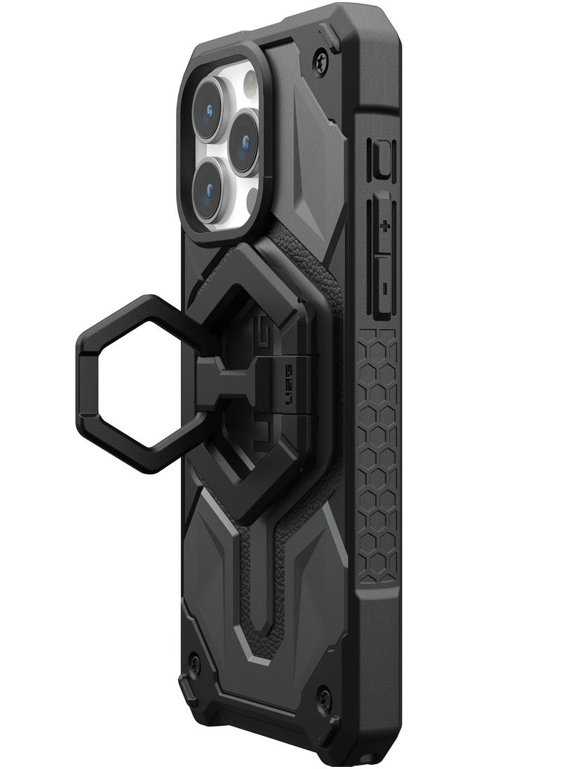 Urban Armor Gear UAG MagSafe Ring Grip Stand Magnetic Phone Holder Grip with 360 Degree Rotation Adjustable Kickstand for iPhone 15 / 14/13/12 series and MagSafe Compatible Case - Black  - Image 5