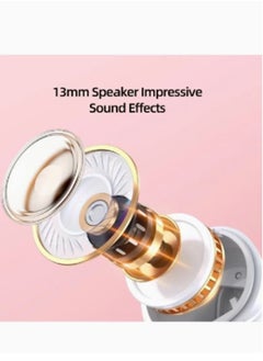 Usams Bluetooth Earbuds, True Wireless, Charging Case, HiFi Quality Sound, Water Resistant TWS Earbuds Pink  - Image 3