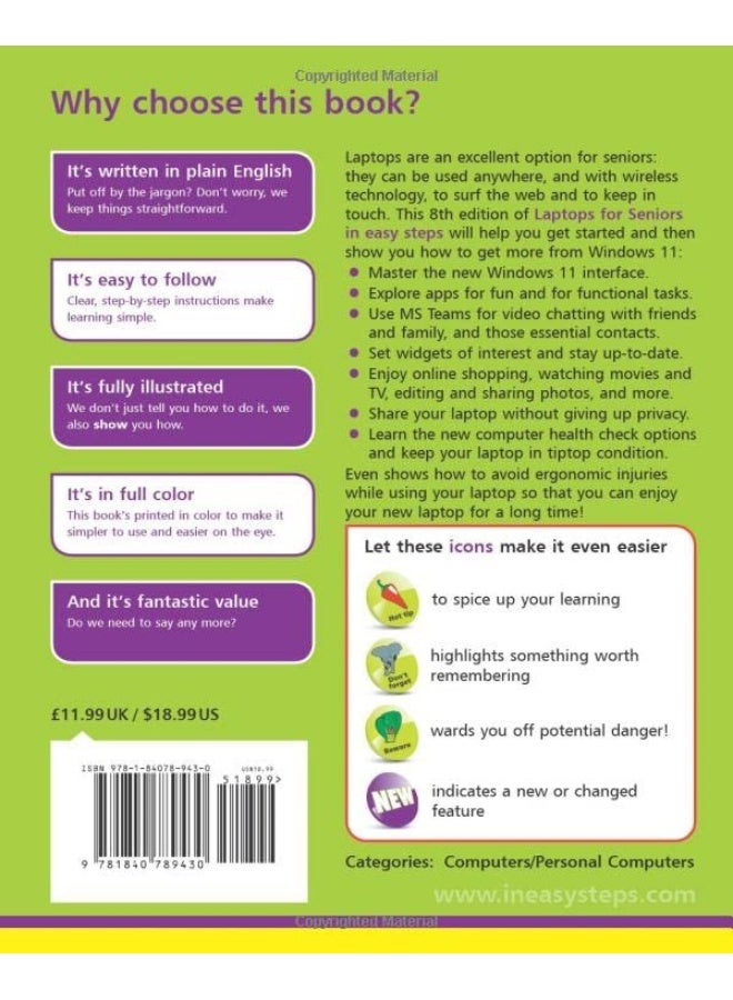 Laptops for Seniors in easy steps: Covers all laptops using Windows 11 - Image 2