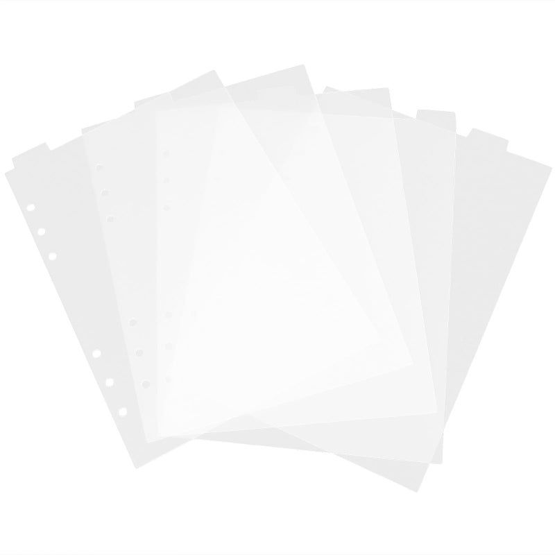 A5 PVC Index Dividers Detachable Binder Tabs Six Hole Pages for Office School Supplies - Image 2