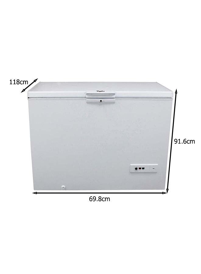 ويرلبول مجمد أفقي 420 L 100 W CF420T أبيض - Image 2