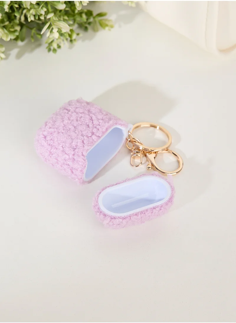 COCONUT LANE Teddy Lilac Airpods 1/2