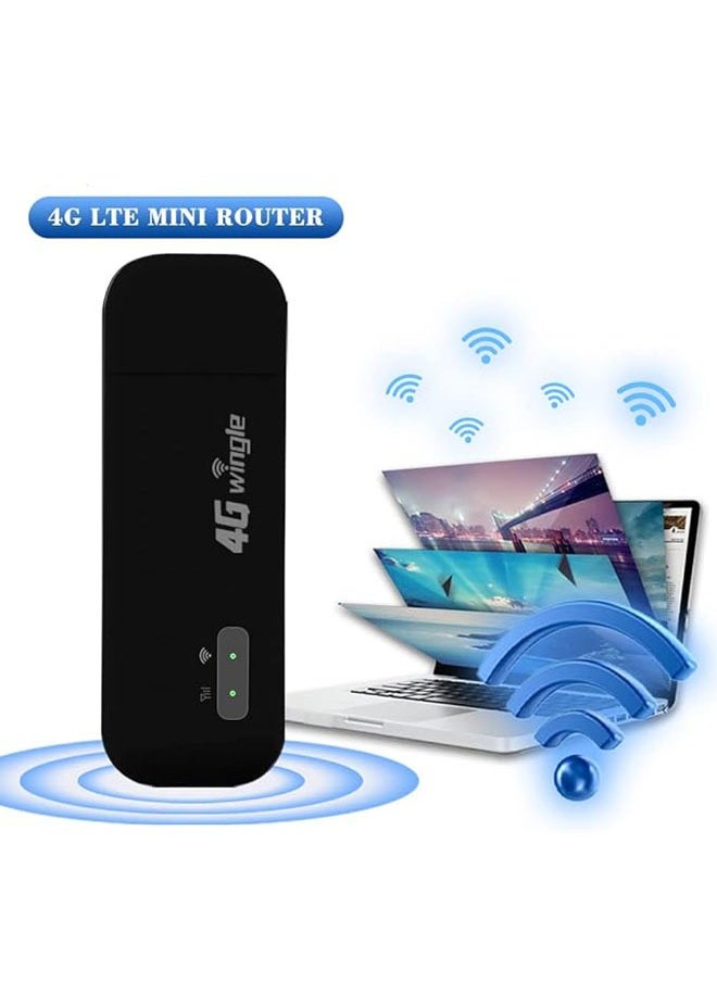 General - 4G WiFi Modem, 150 Mbps USB Mobile WiFi Dongle with SIM Card Slot, Pocket WiFi Mini Portable Network Hotspot Router for Europe, Middle East Travel - Image 1