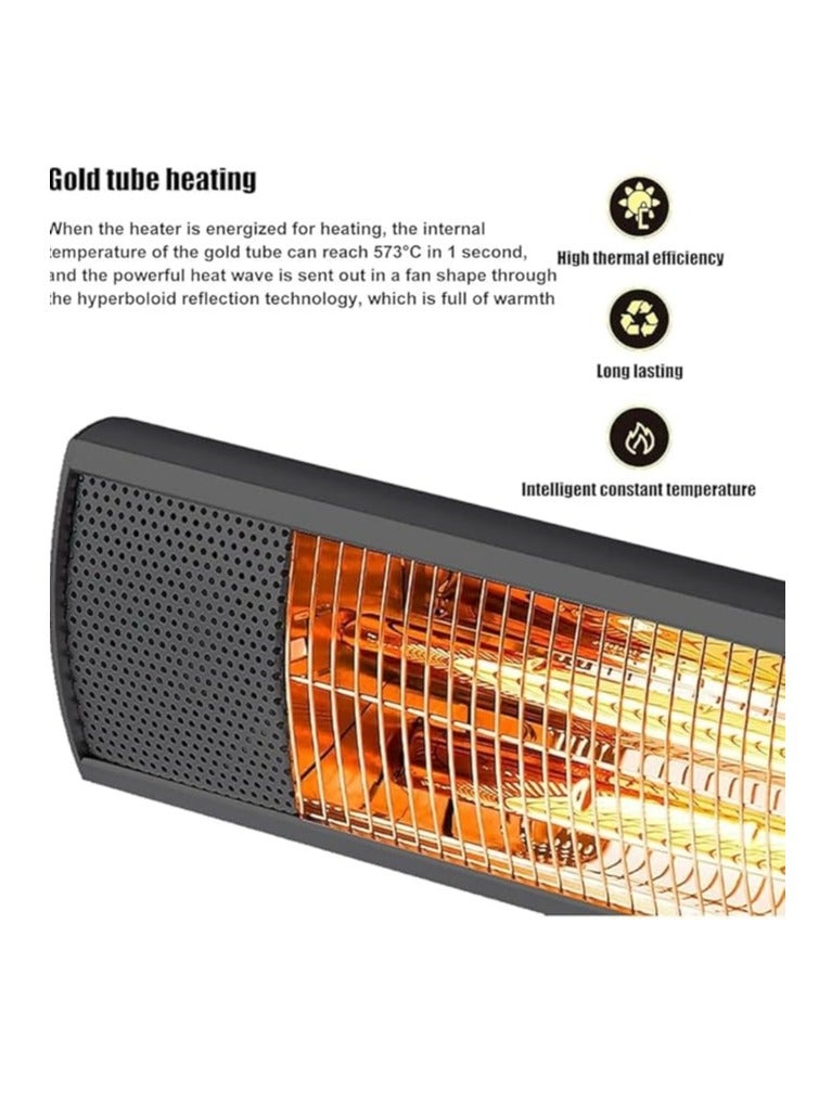 Electric Tripod Patio Heater – 1500W Infrared Indoor/Outdoor Heater | Remote Control - Image 3