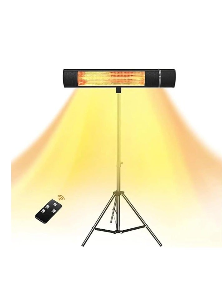 Electric Tripod Patio Heater – 1500W Infrared Indoor/Outdoor Heater | Remote Control - Image 1