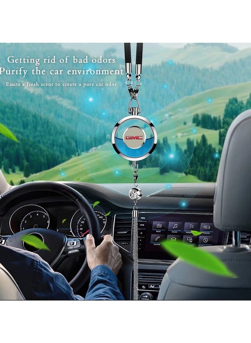 GMC Hanging Crystal Pendant with GMC Logo – Air Freshener Refillable Car Ornament and Fragrance Diffuser (Air Freshener Not Included) - Image 4