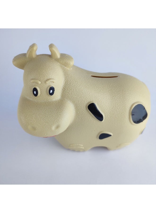 Strong Unbreakable Plastic Money Saving Bank – Cow Shape - Image 2