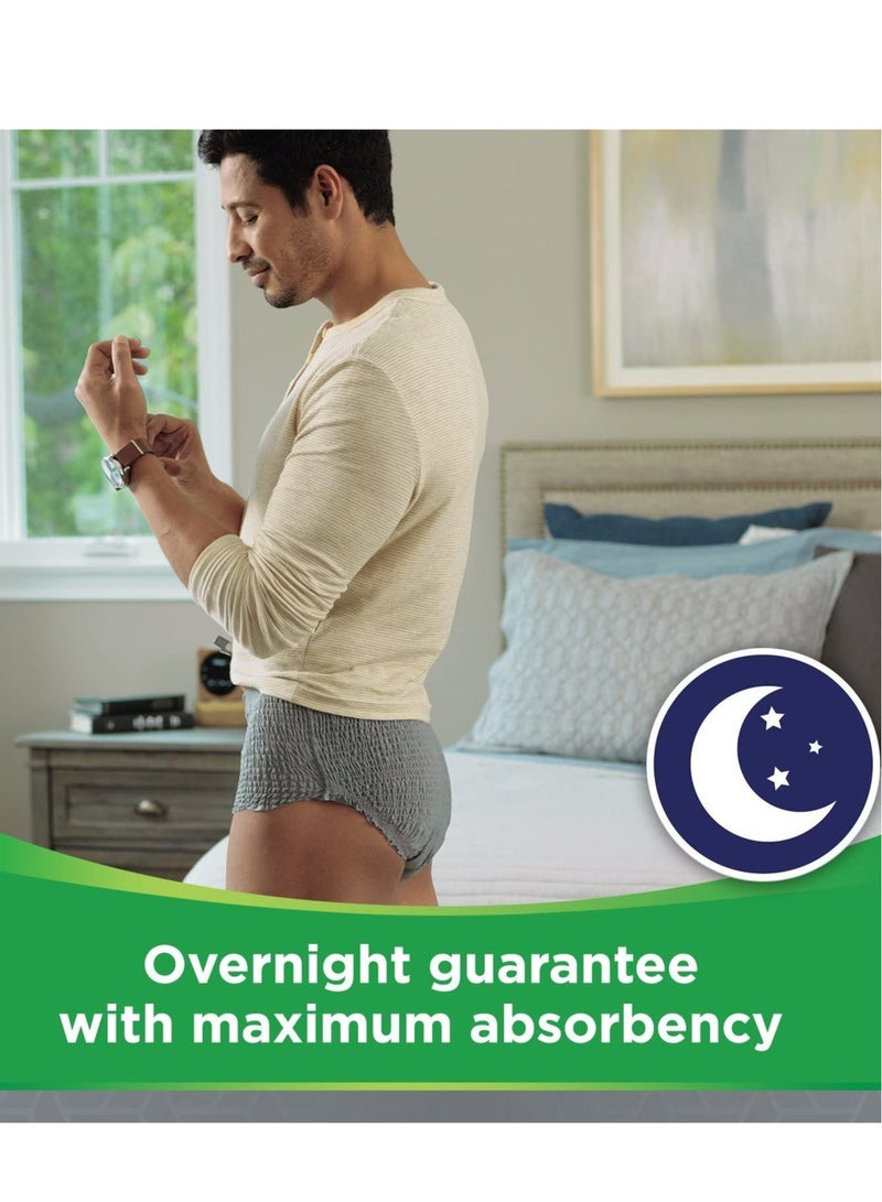 Depend 54-Piece Incontinence Men Adult Diaper Pants With Overnight Protection L/XL - Image 5