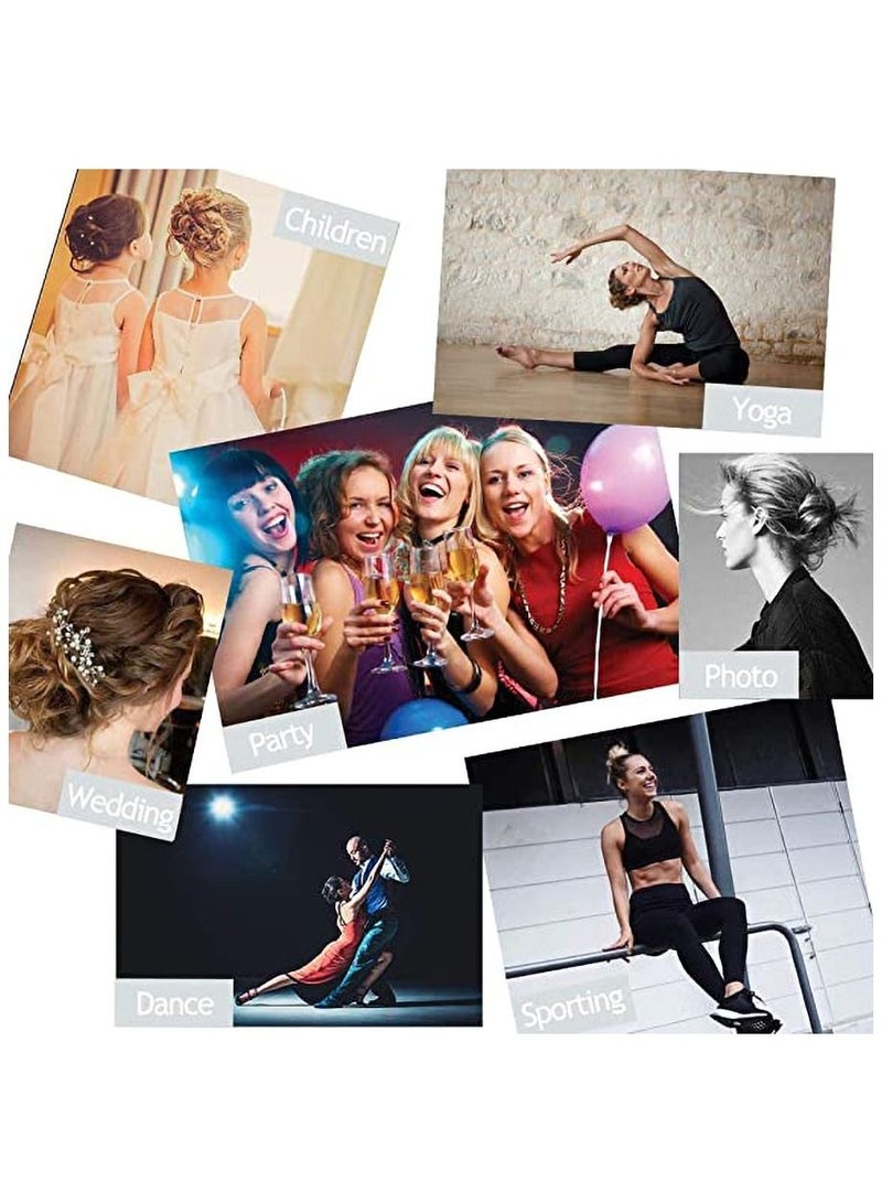 إستيل كعكة الكوكتيل الفوضوي ، وصلات شعر على شكل كعكة ، وصلات شعر مرن ، قطعة شعر ، وصلات شعر مستقيمة - Image 4