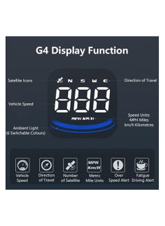 SHEZA STAR Car Head-Up Display Car Outdoor Off-Road GPS Speed Guide HD Digital GPS Speedometer HUD Head-Up Display GPS Universal Multifunction Speedometer Velocimeter  - Image 2