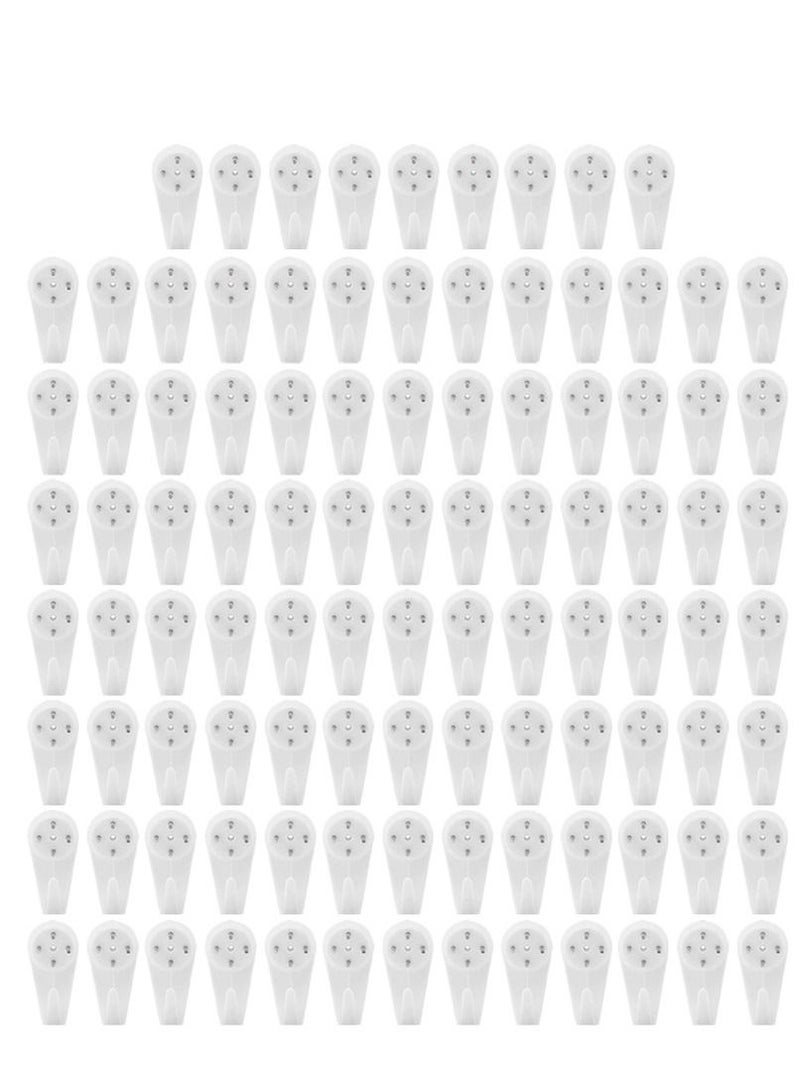 MARGOUN 100 Pack For Concrete Wall Hanging Hooks with Invisible Nails Small - Image 2