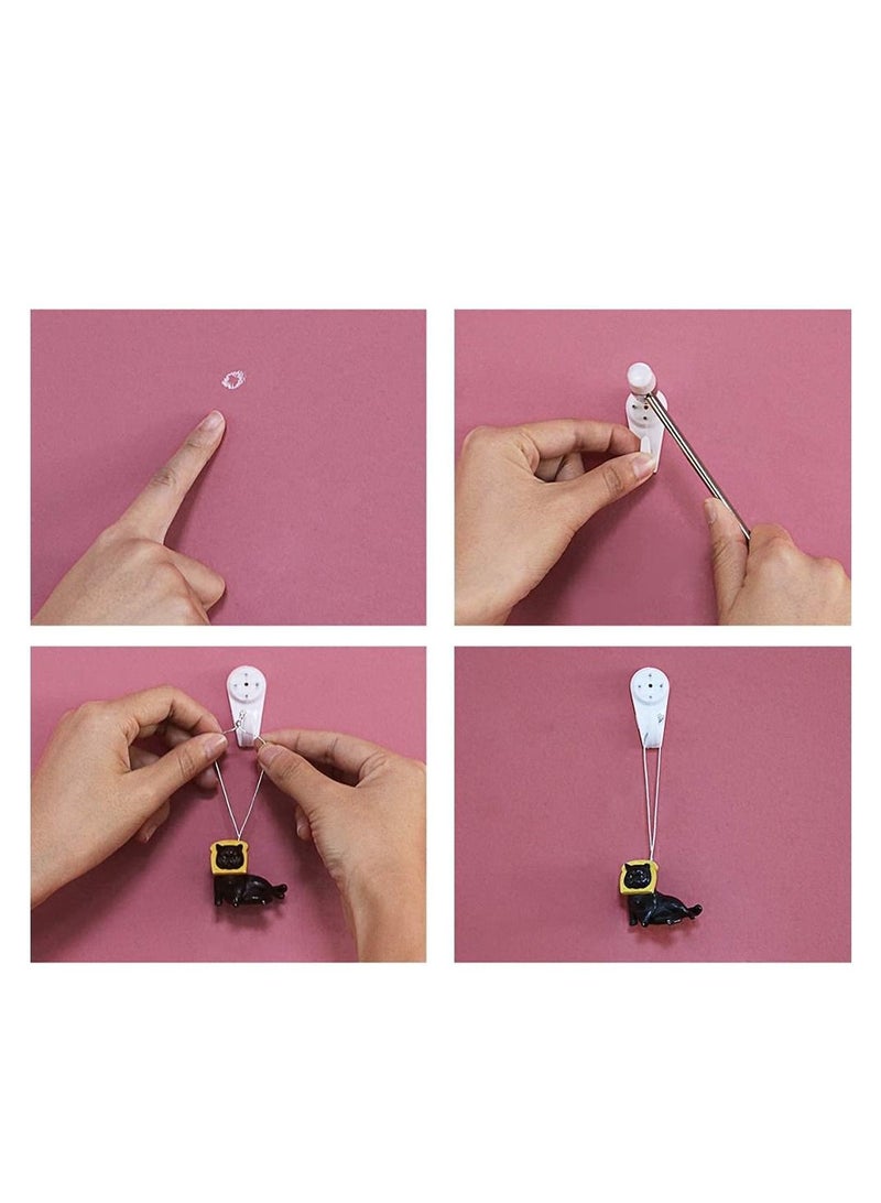 MARGOUN 100 Pack For Concrete Wall Hanging Hooks with Invisible Nails Small - Image 5